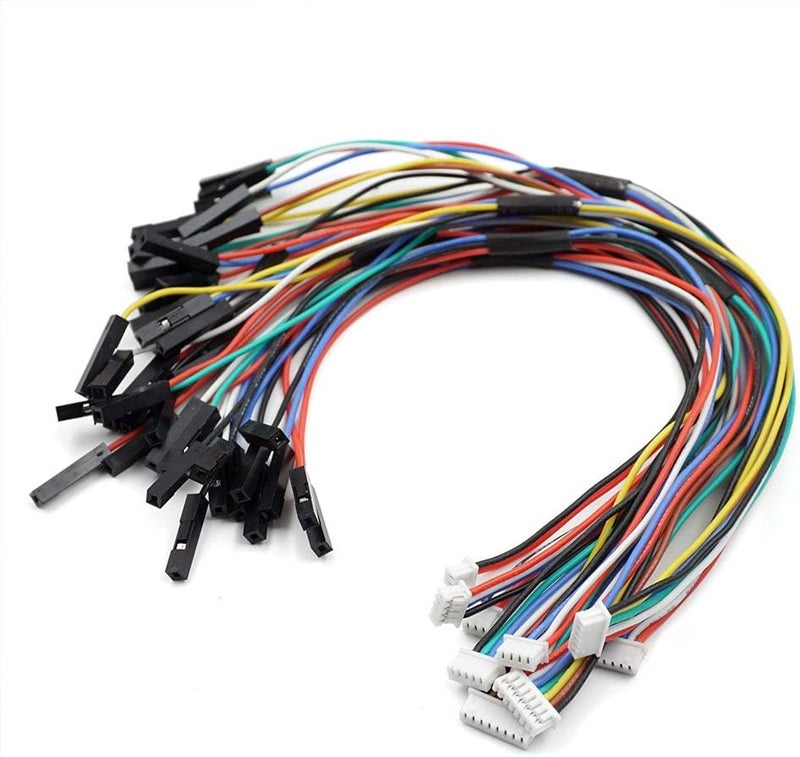 elechawk 9 PCS 1.25mm to Dupont 2.54mm Pitch Adapter Cables Wire Compatible with JST Molex PicoBlade 1.25 for Pixhawk Flight Controller RC Drone 2Pin to 8P - Image 1