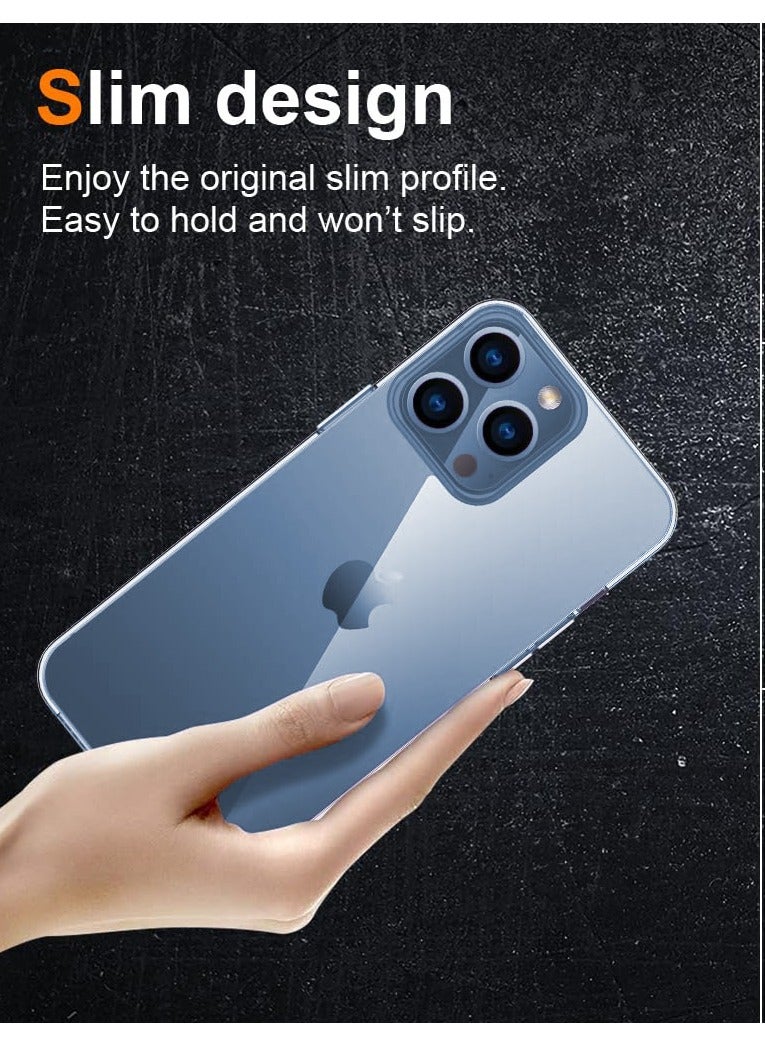 BORTONY iPhone 15 Pro Case 6.1 Inch Anti-Yellowing Anti-Drop iPhone 15 Pro Cover Transparent Slim Crystal Clear Anti-Scratch Protective Case for Apple iPhone 15 Pro - Image 5