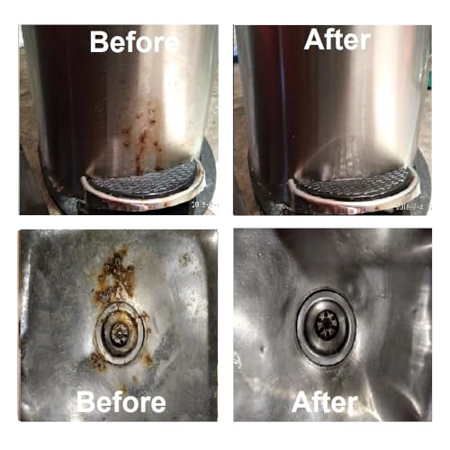 Cleanz-Up Rust & Tarnish Remover Powder, Shine Restore, All Purpose, No Fumes, Eco Safe | For Cloth, Metal, Taps, Tiles, Steel, Iron, Cycle, Bike, Kitchen, Toilet - 150 gms Pack - Image 4