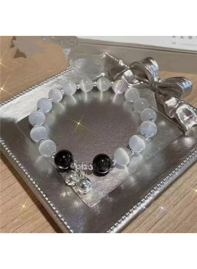 Goolsky Sweet Beaded Glass Crystal Bracelet for Girls – Stretchy Elastic Handmade Jewelry, Cute Aesthetic Y2K Accessory - Image 1