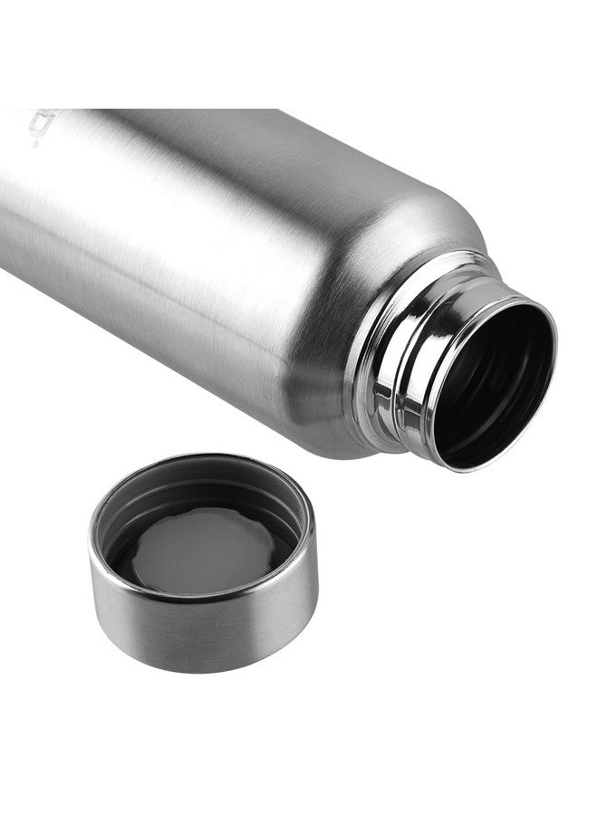 VINOD Frost Fridge Water Bottle With Fabricated 18/8 Stainless Steel Coating Inside And Outside (Pack Of 3) - Useful For School, College, Office, Gym Etc (Silver) - Image 3
