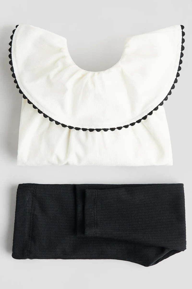 H&M 2-piece blouse and leggings set