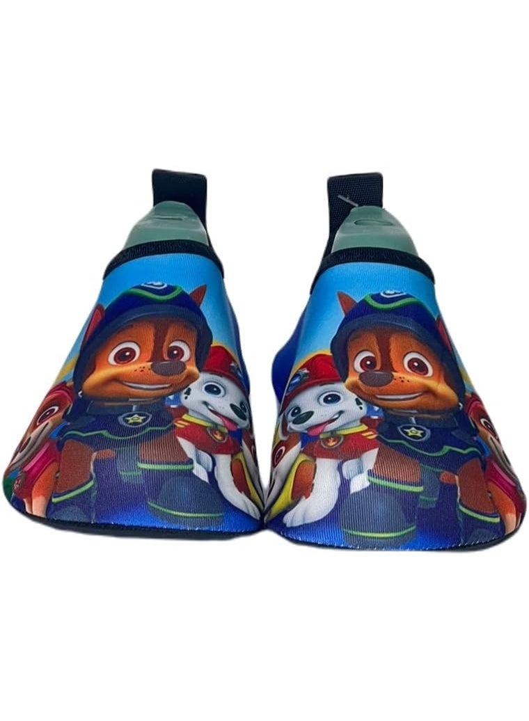 NICE Boys and Girls Water Shoes, Quick Drying Non-Slip Beach Shoes, Children's Cartoon Multicolor Swimming Socks  - Image 1