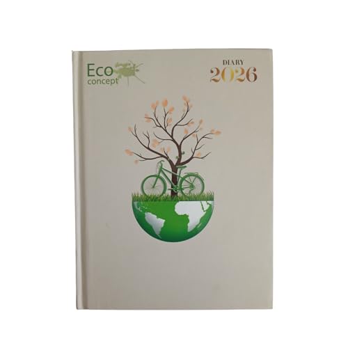 TULMAN Yearly Organizer 2026 Diary, B5 Size (23 x 18 cm) Hardbound Planner with premium Design, Daily Writing Journal, Office & Study Organizer, Perfect for Students, Professionals (1, White) - Image 1