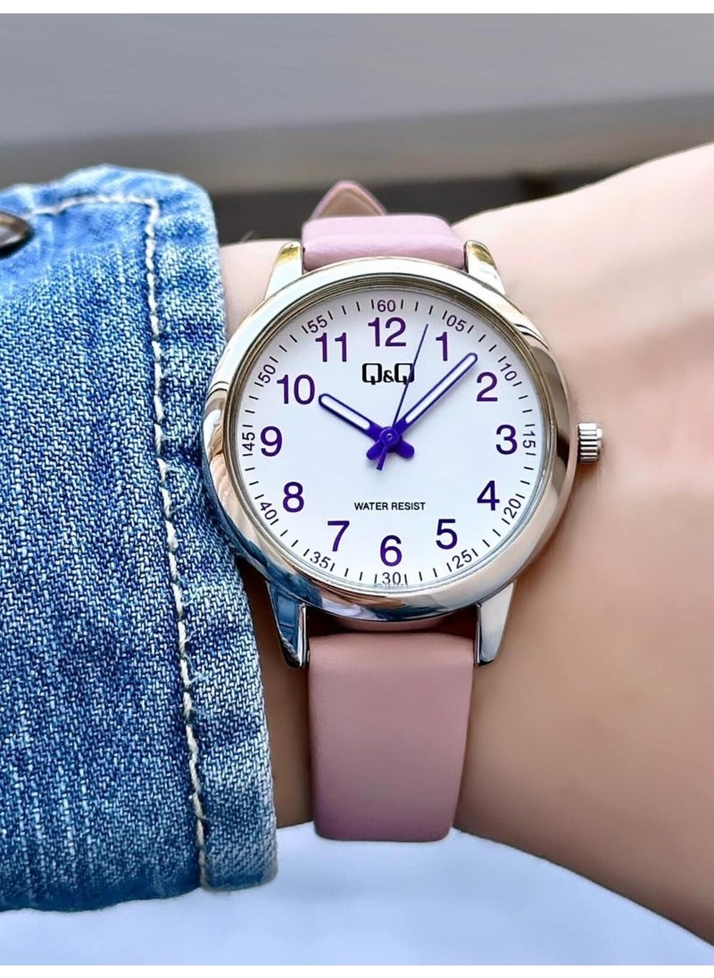 Q&Q - Women's Leather Band Wristwatch - Image 1