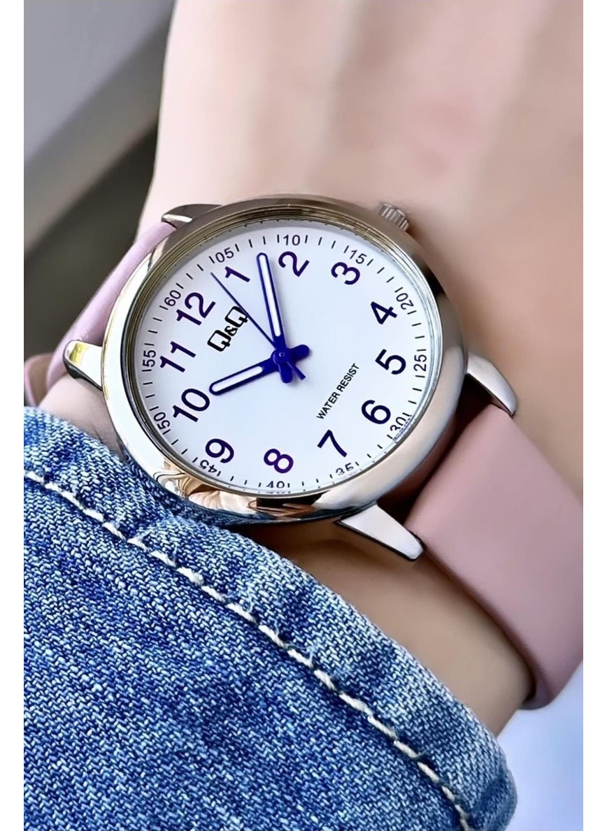 Q&Q - Women's Leather Band Wristwatch - Image 1