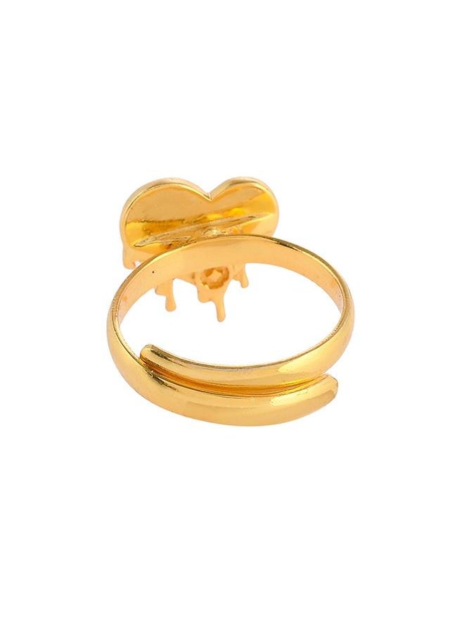 VOYLLA Valentine's Day Collection Asymmetrical Heart Ring  - Image 4