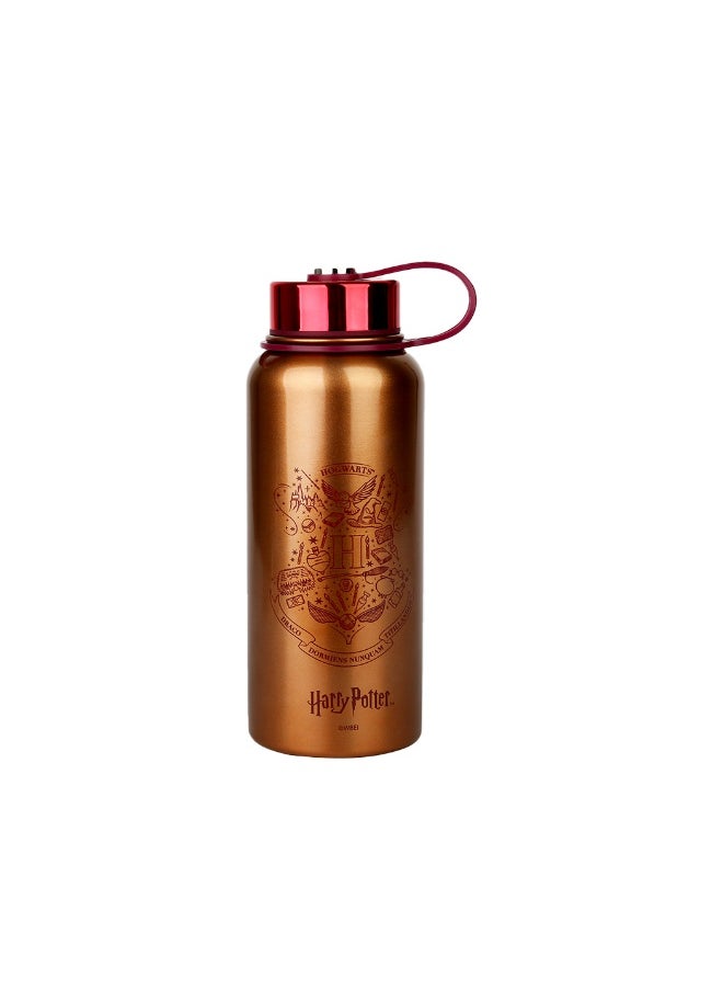 Miniso Harry Potter Large Capacity Double Wall Insulated Bottle (1.08L)(Golden) 