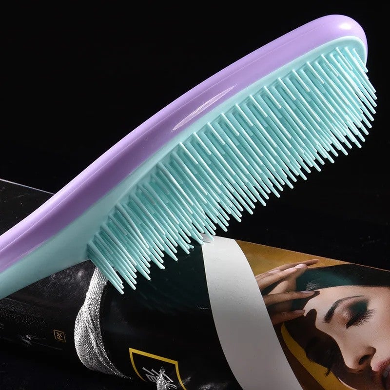 Y&D Hot Sale Detangling Hair Brush - ABS Handle, Anti-Static, Massage Scalp, High Quality Plastic Hairbrushes - Image 4