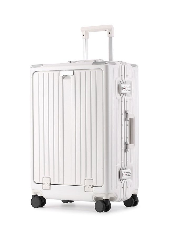 NKX Premium Expandable Aluminum Frame ABS & PC Suitcase With USB charging port and C type ,24 Inch  - Image 2