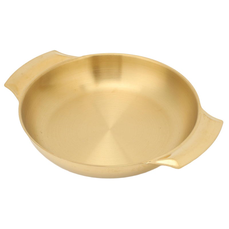 Medium Durable Rustproof Paella Pan Double Ear Frying Pan Household Camping Stove - Image 5