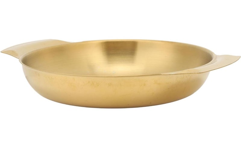 Medium Durable Rustproof Paella Pan Double Ear Frying Pan Household Camping Stove - Image 1