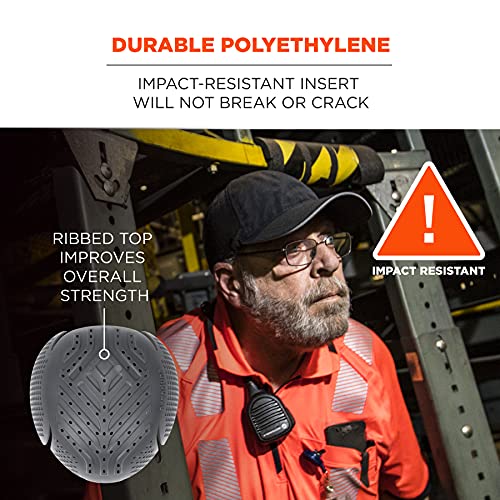 Ergodyne Skullerz 8945F(x) Universal Bump Cap Insert with Extra Venting, Fits Into Any Baseball Hat, Charcoal - Image 4