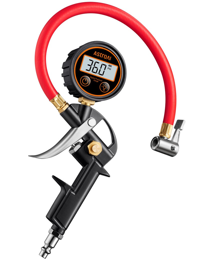 AstroAI T1 Digital Tire Pressure Gauge with Inflator 3250 PSI Air Chuck with Pressure Gauge Heavy Duty with Quick Connect Coupler Calibrated to ANSI B407 Grade 2A - Image 2