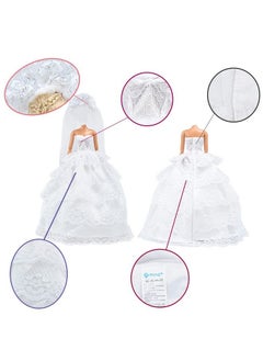 Wedding Set Beautiful Gown White Bride Dress Clothes With Veil And Groom Business Suit Outfit For Dolls（Doll Not Included） - pzsku/ZDD87157163043B4C375AZ/45/_/1733729879/8ce2266c-df6b-48a0-82e8-e7d018603ee2