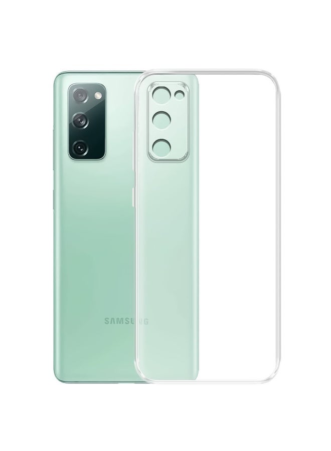 Case Compatible with Samsung Galaxy S20 FE / S20 Lite 6.5 inches / S20 (Fan Edition)  Case Crystal Clear Soft TPU Gel Case Flexible Silicone Anti-Scratch Camera Protection Transparent TPU Cover - Clear - Image 3