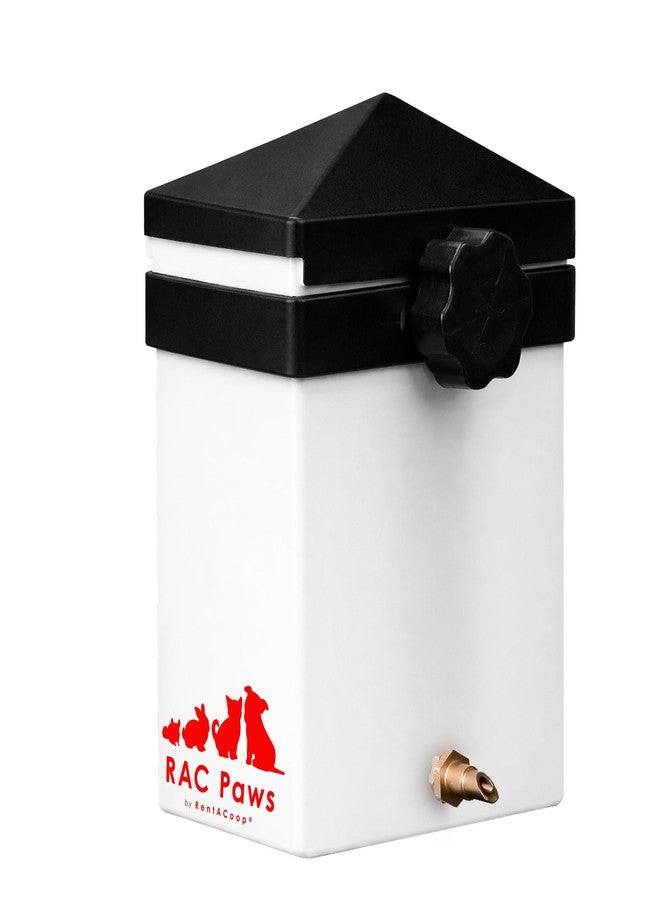 RentACoop 64oz (2 Liter) Small Animal Drinker with Sliding Lid and No-Drip Brass Nozzle - Suitable for Small Pets, Bunnies, Hamsters, Guinea Pigs, Hedgehogs, Rabbits, Chinchillas, Mice and Rats - Image 1