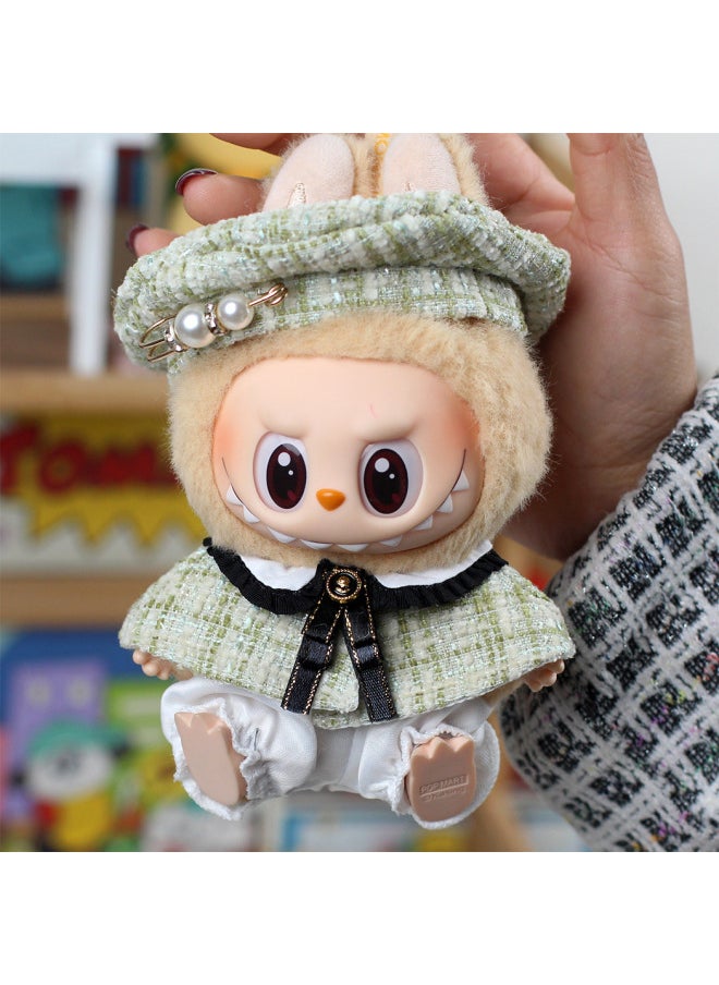 Clothes Only] Second Generation Blind Box Labubu Doll Vinyl Pendant Labubu Collection Sitting Party Clothes-Color:Yuanyang Butterfly Two-piece Set (pink)-Height:Special Baby Cloth Cloth For The Second Generation (excluding Baby)  - Image 5