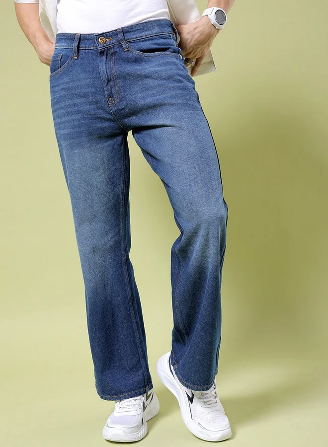 The Indian Garage Co Men Mid Rise Loose Fit Jeans