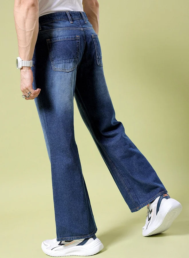 The Indian Garage Co The Indian Garage Co Men Mid Rise Loose Fit Jeans