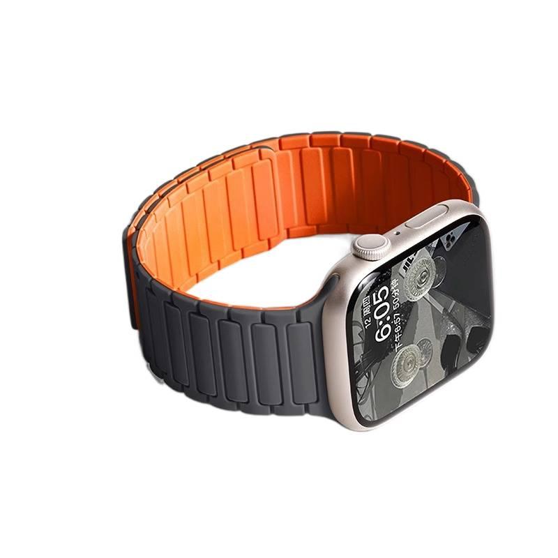 سوار ساعة ذكية سوار رياضي من السيليكون متوافق مع Apple Watch Ultra بملاءمة قابلة للتعديل وحزام بديل للاستخدام اليومي باللون رمادي قابل للتعديل - Lilac Ribbon - Image 1