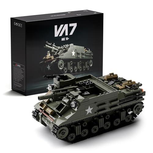Nifeliz Military M7 Priest Tank Model Building Set WW2 Howitzer Army Vehicle Building Set for Adults Collectible Army Display Model Set and Gift for Enthusiasts 646 PCS NF10336 - Image 1