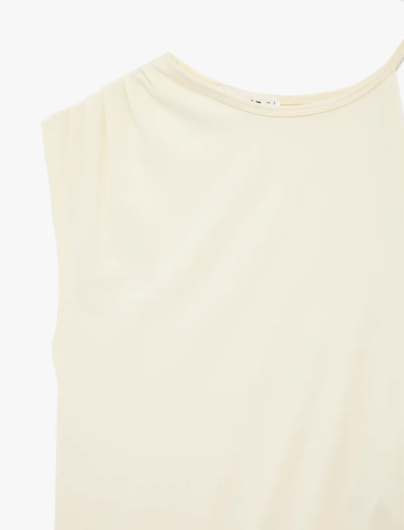 Koton  Ruched Asymmetric Shoulder Top for Women | Best Price UAE