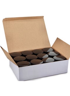 Vivaplex Vivaplex, 12, Clear, 4 oz, Round Glass Jars, with Inner Liners and black Lids  - Image 3