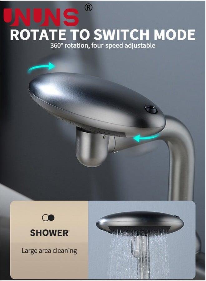 UNUNS Kitchen Faucet,Touch Single Hole Stainless Steel Sink Faucets,Modern Handle Faucets For Sinks,4 Function,Grey - Image 5