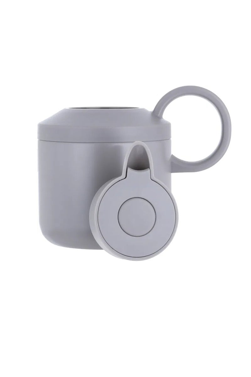 السيف غاليري ترمس هلا تايملس، 0.6 لتر، حافظة داخلية استيل، هيكل خارجي استيل، ضغاط - رمادي فاتح - Image 4