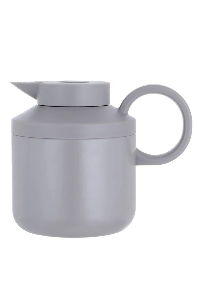 السيف غاليري ترمس هلا تايملس، 0.6 لتر، حافظة داخلية استيل، هيكل خارجي استيل، ضغاط - رمادي فاتح - Image 1