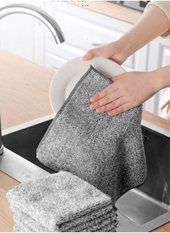 5-Pack Microfiber Dish Cloths Super Absorbent Kitchen Dish Cloths For Dishwashing, Bamboo Charcoal Fiber Cleaning Cloths For Kitchen Towels, Quick Dry, Multi-Surface Cleaning 12" X12" - pzsku/ZDD87A365791969032BAEZ/45/_/1693818787/ed2aa015-cc16-4217-999f-d32685013242