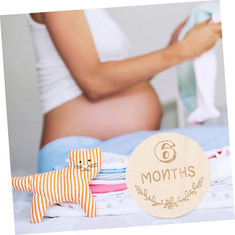 Newborn Baby Monthly Milestone Photo Cards Set For Pregnancy Keepsake Photography Props - Image 3