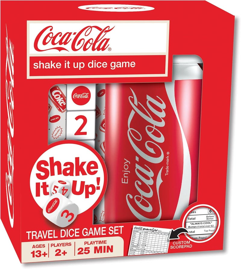 MasterPieces MasterPieces Officially Licensed CocaCola Shake It Up Dice Game for Families - Image 1