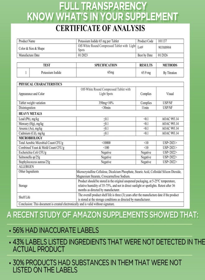 ThyroShield Potassium Iodide Tablets 130 mg | 300ct Iodine for Radiation Exposure - Potassium Iodine Pills - YODO Naciente - KI Pills - Made in USA - ThyroShield (300 Tablets) - Image 2