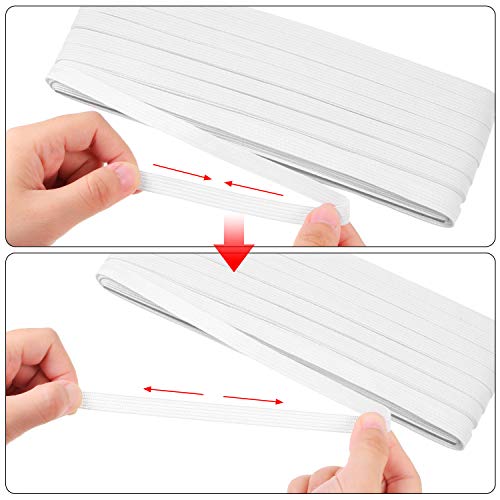 Shappy Elastic Band for Sewing Knit Elastic Band (1/2 Inch X 22 Yards,White) - Image 4