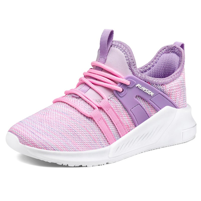 RUNSIDE Boys Girls Tennis Shoes Kids Lightweight Breathable Sneakers Lace-up Running Athletic Shoes for Toddler/Little Kid/Big Kid Colorful - Image 1