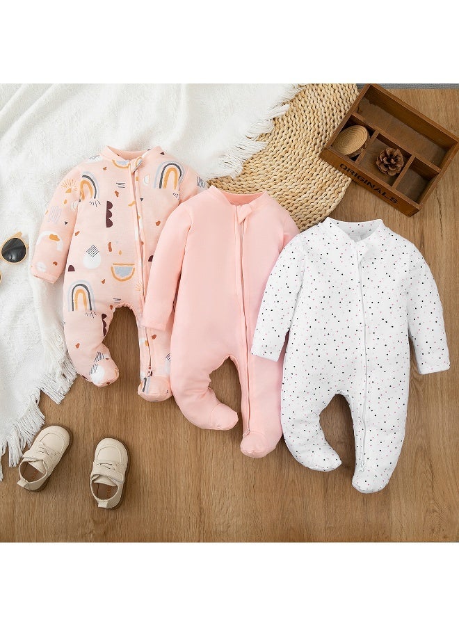 Three Pieces of Infant Baby Clothes (3-12 months) - Baby Suite in Soft and Comfortable Style - Image 1