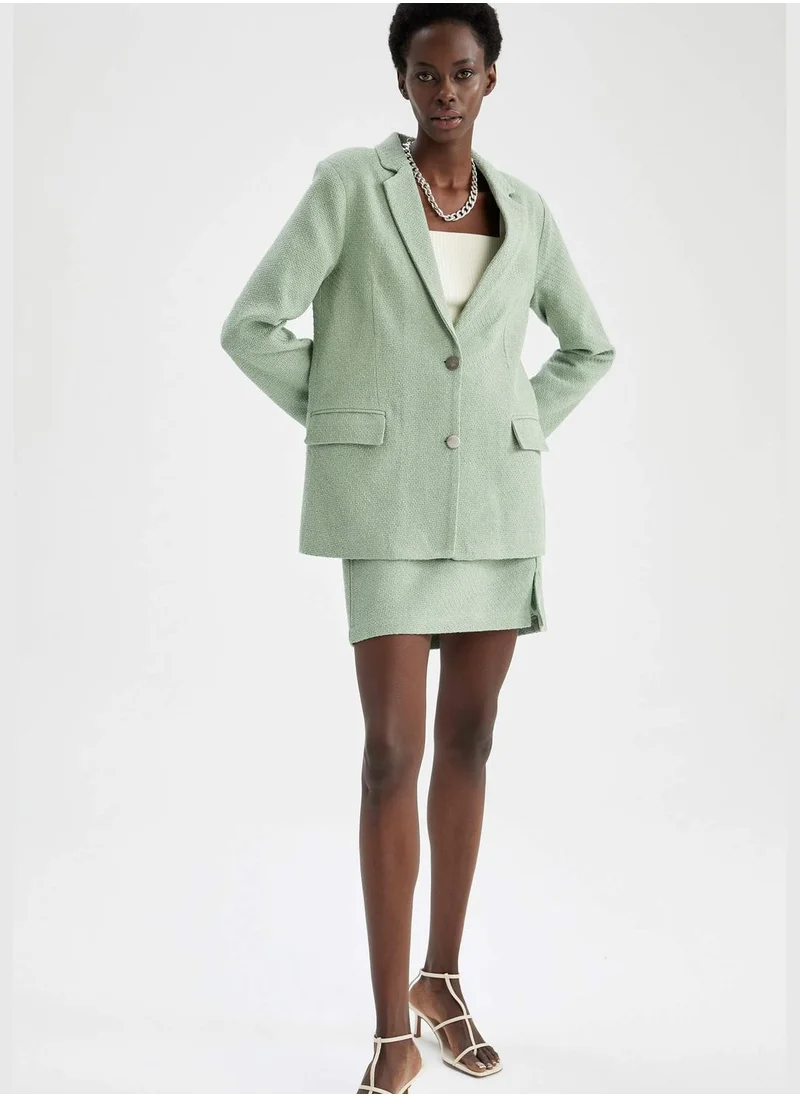 DeFacto A Cut Side Split Mini Skirt