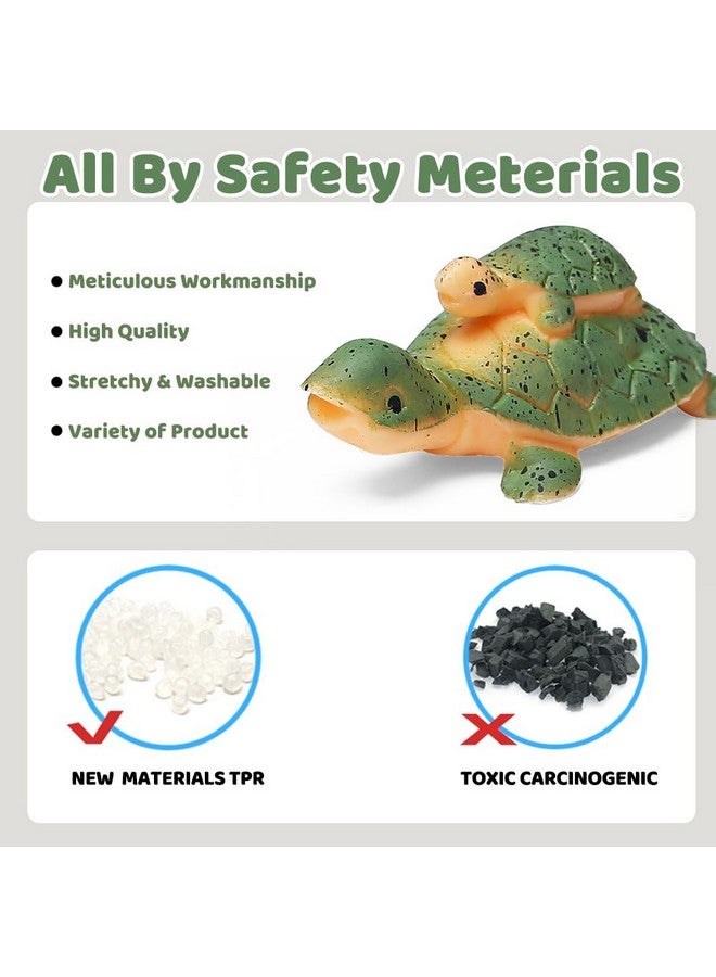 ValeforToy 18 Pack Assorted Ocean Animal, Stretchy and Floating Rubber sea Animals Toy Set, Mini Realistic Under The Sea Life Figure for Toddler Bath Bathtub, Shark Octopus Fish Toys Bulk for Kid Party - Image 3