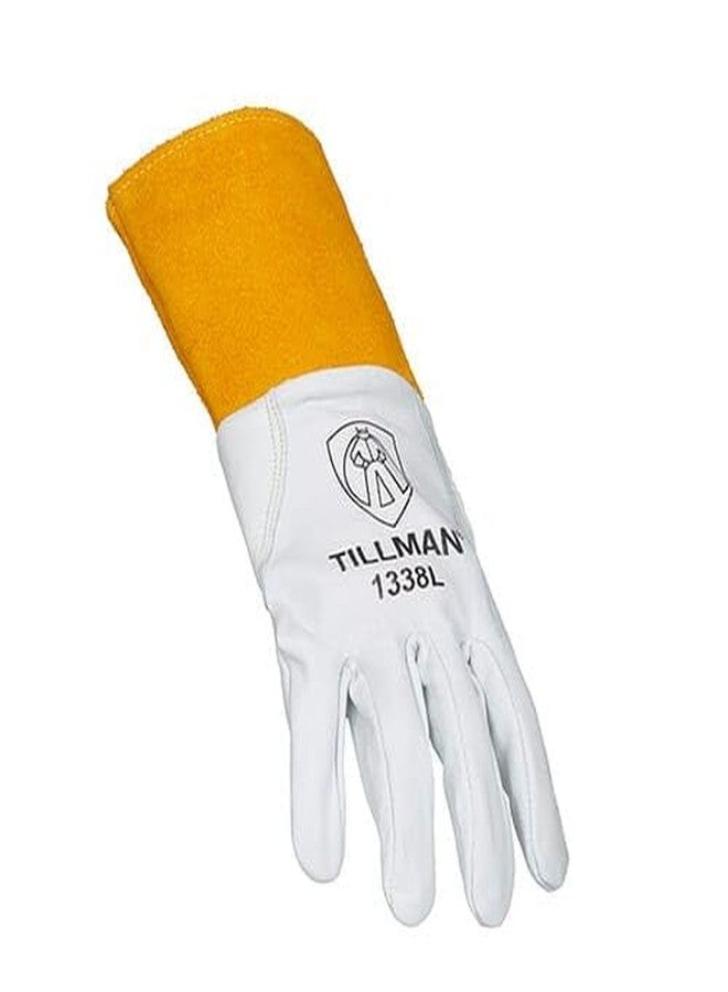 Tillman 1338 Top Grain Goatskin TIG Glove with Glide Patch Large White - Image 3