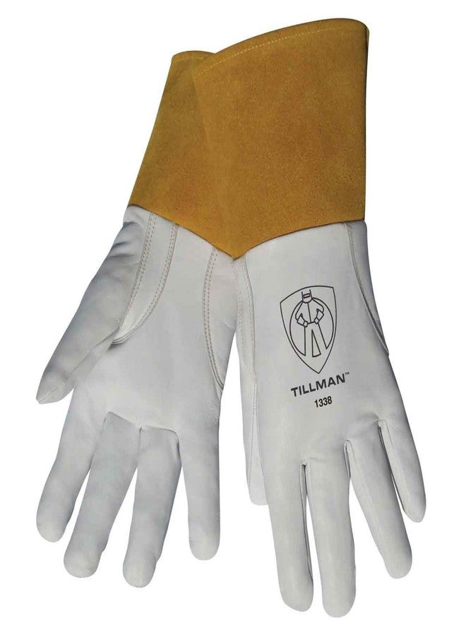 Tillman 1338 Top Grain Goatskin TIG Glove with Glide Patch Large White - Image 1