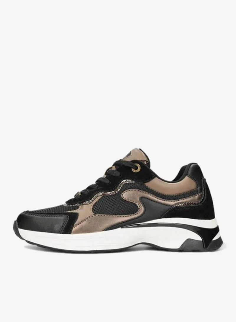MEXX BLACK Colourblock Lace-Up Sneakers for Women | Best Price UAE
