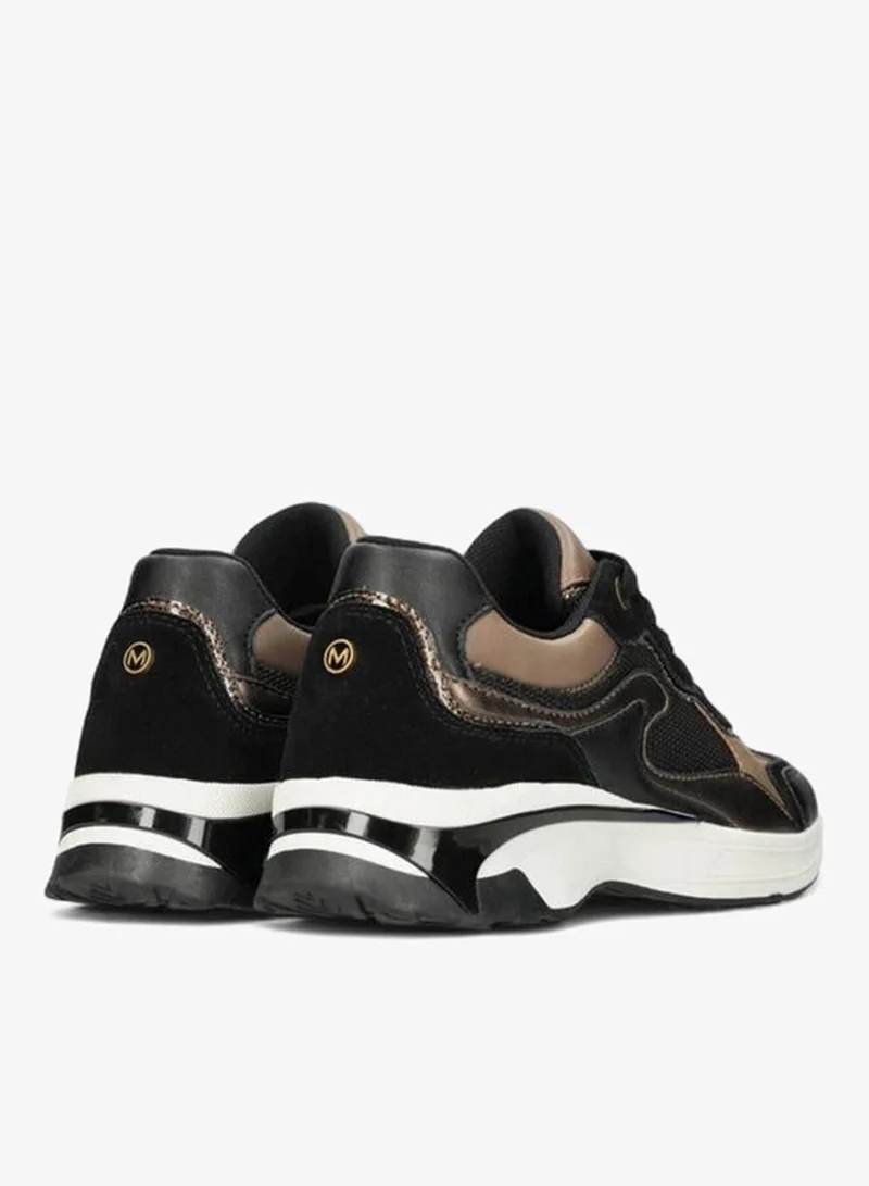 MEXX BLACK Colourblock Lace-Up Sneakers for Women | Best Price UAE