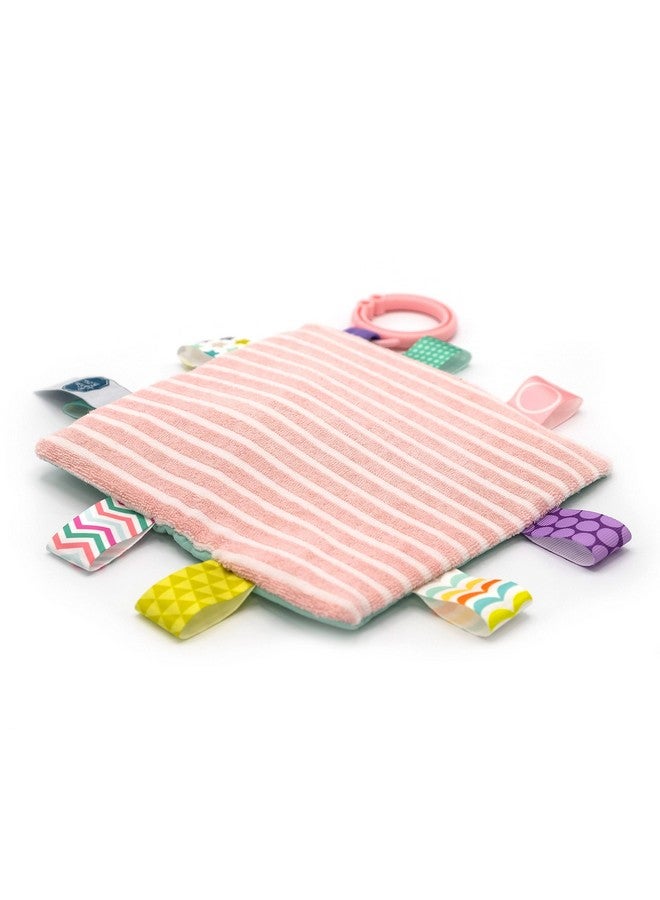 Taggies Soothing Sensory Crinkle Me Toy with Baby Paper and Squeaker, Flora Fawn, 6.5 x 6.5-Inches - Image 4