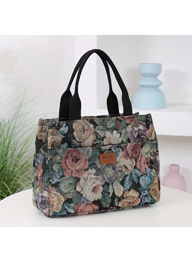 Women's Tote Bag New Product, Thickened Knitted Jacquard Fabric, Tote Bag - Image 2