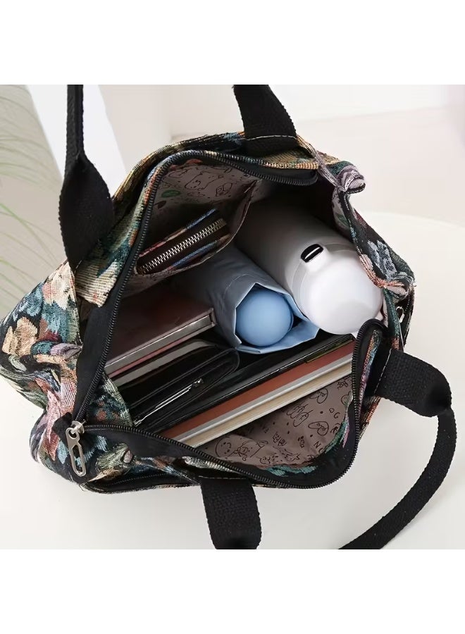 Women's Tote Bag New Product, Thickened Knitted Jacquard Fabric, Tote Bag - Image 4