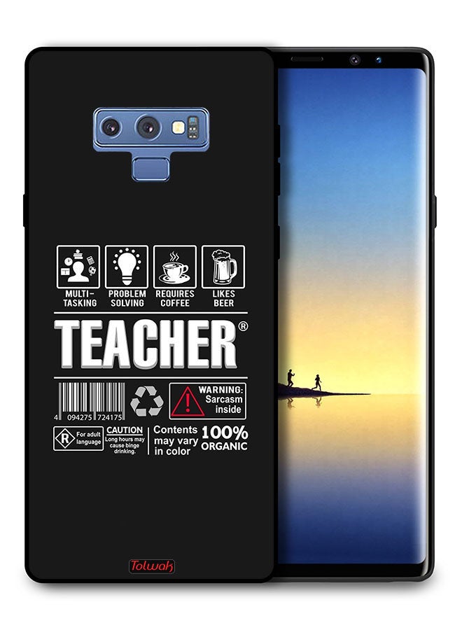 Tolwak Samsung Galaxy Note 9 Protective Case Cover Teacher Sticker - Image 1