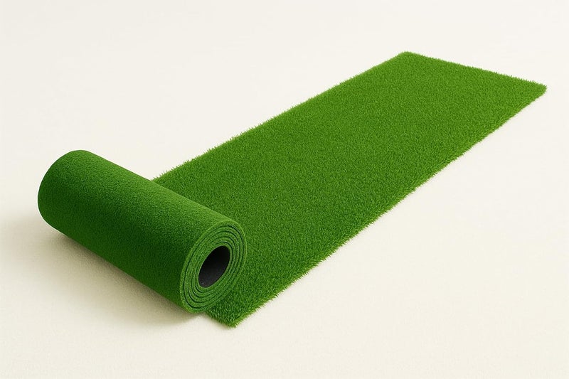 BLUSH & BLOOM 25mm Artificial Grass Mat for Balcony | Green Grass Carpet for Balcony | All-Weather Home and Office Edition (Size - 2 X 5 Feet | Green grass Capet for Balcony) - Image 1