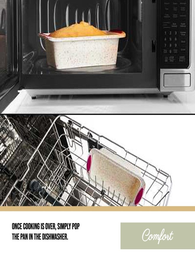 Trudeau 05118555 Structure Loaf Pan Silicone Bakeware, Medium, Confetti White - Image 4